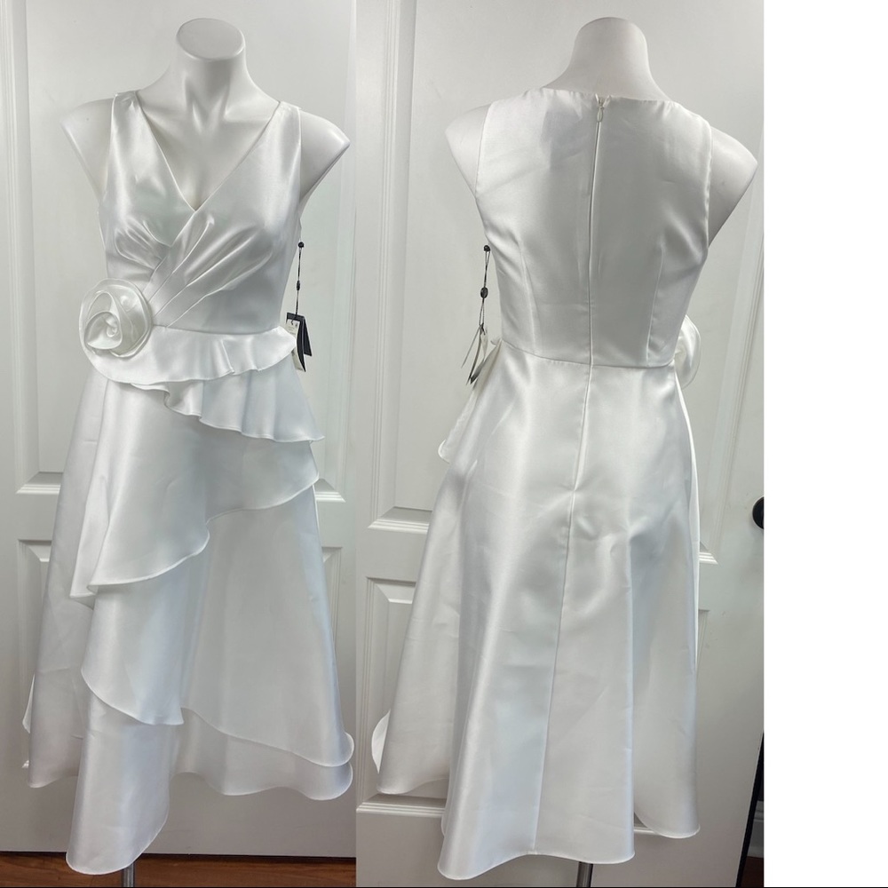 White Adrianna Papell dress. GREAT DEALS CHECK OUT MY CLOSET